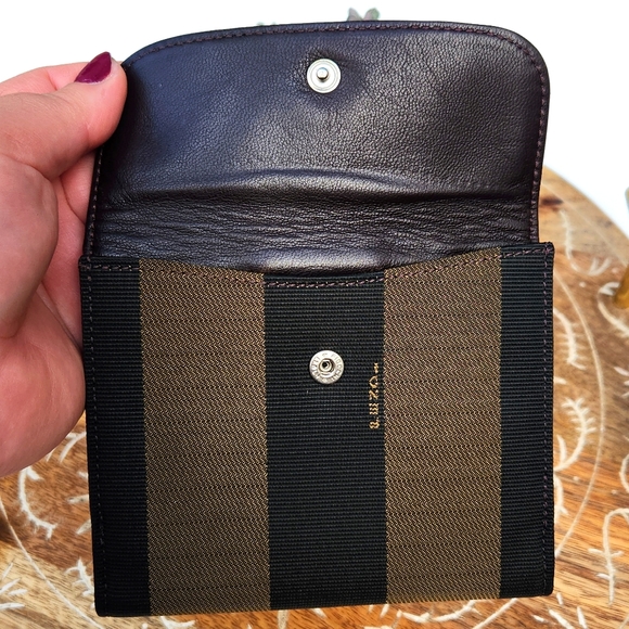Fendi Pequin Double Snap Wallet - Picture 8 of 10